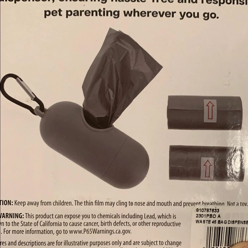 Dog Waste Bag Dispenser - Gray